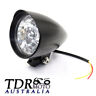 Tn014blk Tdrmoto Black Smooth Motorcycle Head Light Headlight For 8291985526889