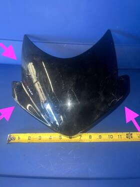 2302136 Triumph 13-16 Street Triple Rx 675 R Front Upper Plastic Fairing Cowl Shield