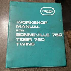 99-0983 Triumph 1973 Bonneville And Tiger 750 Twins Service Shop Manual Binder
