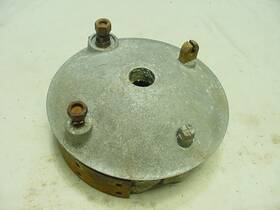 42-5614 Triumph Bsa 1954 Ariel Rear Front Wheel Brake Plate With Shoes Part # Cast In It