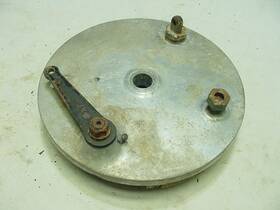 67-5556 Triumph Bsa B44 A65 A50 8 Inch Front Brake Plate With Shoes Part # Cast In It 1