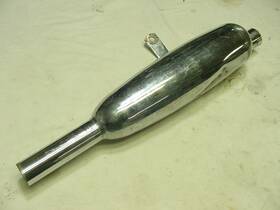 E4132 Triumph Bsa Bonneville 1960 Pre Unit Right Side Muffler Part # 19 1/2 Inches L
