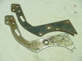 F3760 Triumph Pre Unit Rear Engine Transmission Mount Plate Pair Of Two Need Work