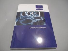 T3853116 Triumph Oem Owners Handbook Manual Daytona675/r Street Triple/r