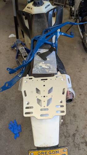 Sq0989335 True North Moto Nort Rack 2017-2019 Husqvarna Fe/te 250-501 Blue