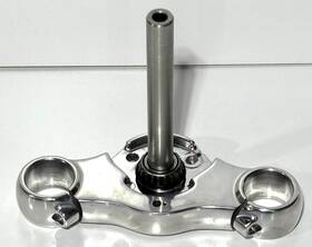 24-1067 V-twin Manufacturing Harley-davidson Oem Polished Lower Triple Tree Clamp Steering Neck Front End