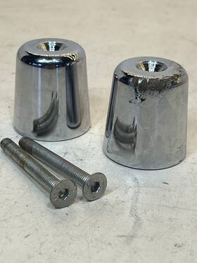 582034 Vespa Gts Handle Bar End Weight .6lbs For Without Top Case Set Of 2 With Hardware