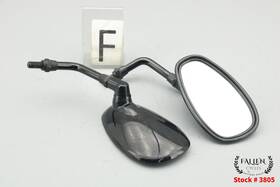 2633690-266 Victory 2013 Vegas 8 Ball Side Rear View Mirror Left Right Set Gloss Black