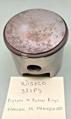 331ps Wiseco 3 Standard Bore Piston And Rings Honda 1973-1974 Mt/cr250