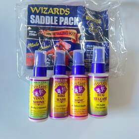 22480 Wizards Products Saddle Pack Bike Mini Detailing Kit
