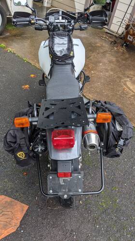 Xushwshb09x-yc-gylr02 Xitomer Pannier Saddlebags With Racks Rear Luggage Rack Fit For Suzuki Dr650 96-22