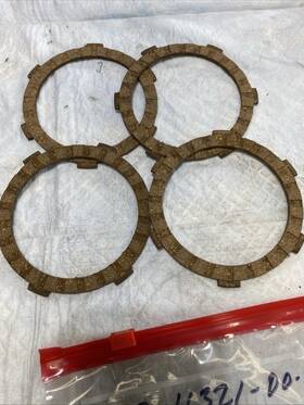 122-16321-00-00 Yamaha Nos New Oem 4 Fiber Clutch Plates 1963 Yg1t Bin L
