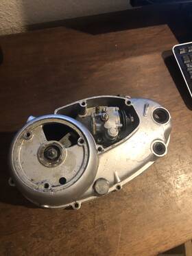 159-13101-00 Yamaha Genuine 1965-66 Yds3 Oil Pump With Case And Clutch Lever