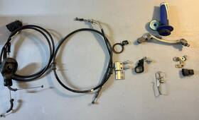1sm-26302-01-00 Yamaha Yz250f Misc Parts Lot Cable Shifter Guide Clamp Connectors 2014 Yz 250 F
