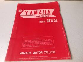 2a7-28198-60 Yamaha Factory Parts List Manual 1978 Dt175 E Dt175e