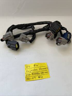2c0-82386-00-00 Yamaha 2006 2007 Yzf R6 Fuel Injection Sub Harness Injector Wiring Throttle Body