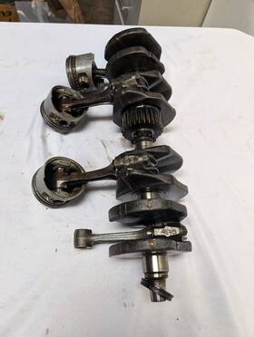 2h7-11411-02-00 Yamaha 1979 Xs1100 Engine Motor Crankshaft Crank Shaft Pistons