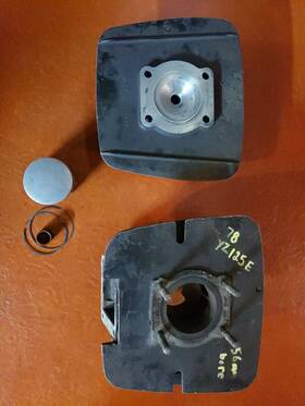 2k6-11311-00-00 Yamaha 1978 Yz 125 Engine Cylinder Jug 56mm Original Bore With Head