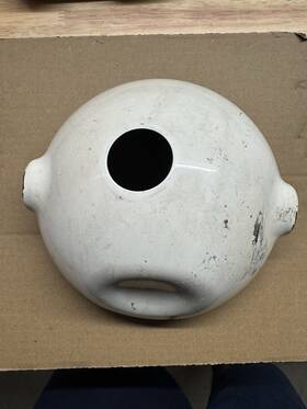 36-08433-06-1u Yamaha Vintage Oem 1973-75 Rd250 Rd350 Headlight Bucket Case Housing Done White