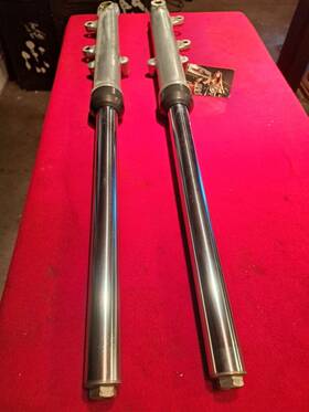 3l1-23101-00-00 Yamaha 1979 Xs650 Xs 650 Front Wheel Downtubes Forks Pair Left Right Oem Clean