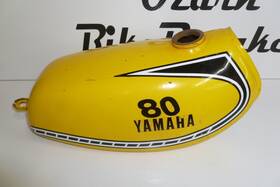 462-24110-10-02 Yamaha 1975 Yz80b Metal Fuel Tank Original Paint And Graphics Yz 80 Gt Mx 5b 1
