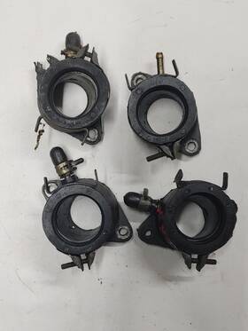 4h7-13586-02-00 Yamaha 1982 Xj650rj Seca Intake Manifolds Boots Carburetor Holders