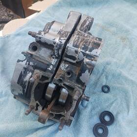 4v2-15111-00-00 Yamaha 1981 Yz125h Engine Case Right And Left With Crankshaft 4v2-11650 Crankcase