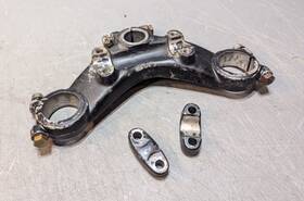 583-23435-01-98 Yamaha Tt500 Upper Triple Clamps Fork Handlebar Clamp Crown Bridge 1976 1977
