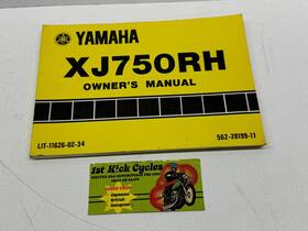 5g2-28199-11 Yamaha 1981 Seca 750 Xj750rh Xj750 Motorcycle Owners Manual