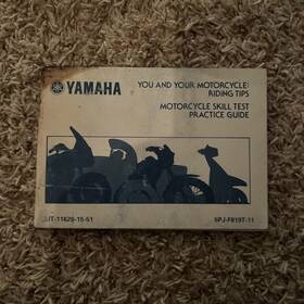5pj-f819t-11 Yamaha Factory 2000 Riding Tips And Practice Guide Hand Book Manual