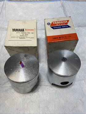 879-11631-00-96 Yamaha U22573 Nos 1974 Gpx338f Gpx Piston Set 2 Std Bore 879116310096 G2u