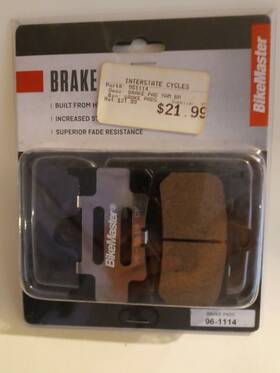 961114 Yamaha Bikemaster Brake Pad With Shim
