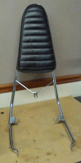 Ah-3096 Yamaha Vintage 1970s Xs650 Sissy Bar Sissybar With Backrest Pad Sto/rm