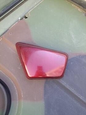 Fya069 Yamaha 1985 Maxim Xj700 Plastic Left Side Cover Panel Red