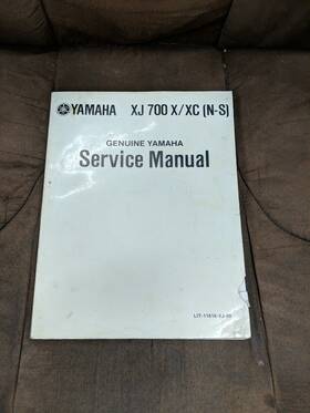 Lit-11616-04-68 Yamaha Very Nice Used Oem Service Manual 1985 Xj700 Xn/ Xnc Maxim X
