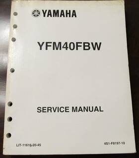 Lit-11616-20-45 Yamaha Yfm40fbw 2006 1st Edition Service Manual