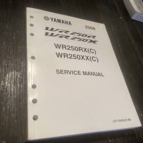 Lit-11616-21-66 Yamaha Oem Factory Service Manual 2008 Wr250rx C Wr250xx
