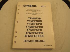 Lit-11616-25-06 Yamaha 2012 Grizzly 550/700 Owners Service Manual/ Part#