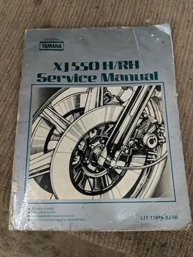 Lit-11616-xj-50 Yamaha Genuine Service Manual Xj550h Xj550rh Maxim Seca Radian Fj600 Fz600 Etc