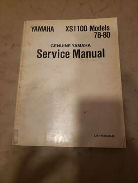 Lit-11616-xs-12 Yamaha Oem Service Manual 1978-1980 Xs1100 Models