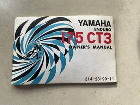 Lit-11623-14-01 Yamaha Vtg Nos 1973 175 Enduro Ct3 Motorcycle Owners Manual From Original Owner