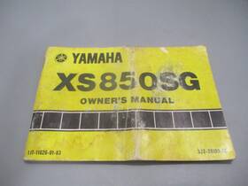 Lit-11626-01-83 Yamaha Oem Owners Manual 1980 Xs850sg