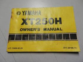 Lit-11626-02-23 Yamaha Factory Owners Service Manual 1981 Xt250h