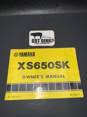 Lit-11626-04-00 Yamaha 1983 83 Xs650 Sk Xs650sk Oem Owners Manual
