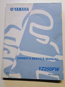 Lit-11626-20-57 Yamaha Genuine Yz250fw 5xc-28199-13 Dealer Service Manual