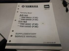 Lit-18616-03-47 Yamaha Factory Supplementary Service Manual 2013 Ar192 Sx192