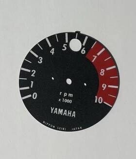 Nbdk83089 Yamaha 1971 Rt1 360 Enduro Tachometer Face Plate