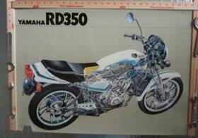Xsd34 Yamaha Rare Rd350 Poster 20ftft X 28ftft Also See Owners Manual Listings Brochure