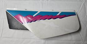 Yam2gk0346 Yamaha Oem 1992 Xt350 Side Cover/rear Left Plastic White&teal