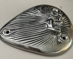Ds-288986 Zambini Brothers Drag Specialty Zamboni Bros. Skull Teardrop Air Cleaner Cover Insert Ds- 288986